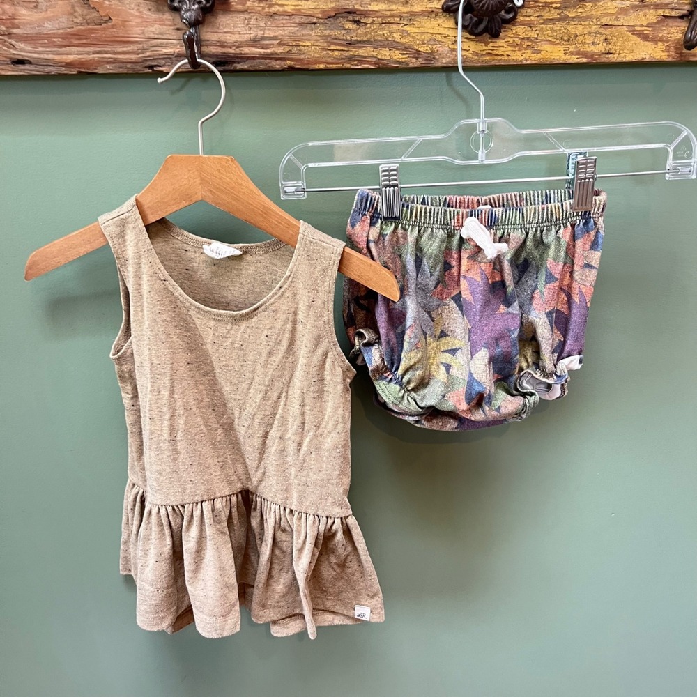 Lulu + Roo Where The Wild Things Are‎ Peplum Top & Bummies Set Kids 4-5